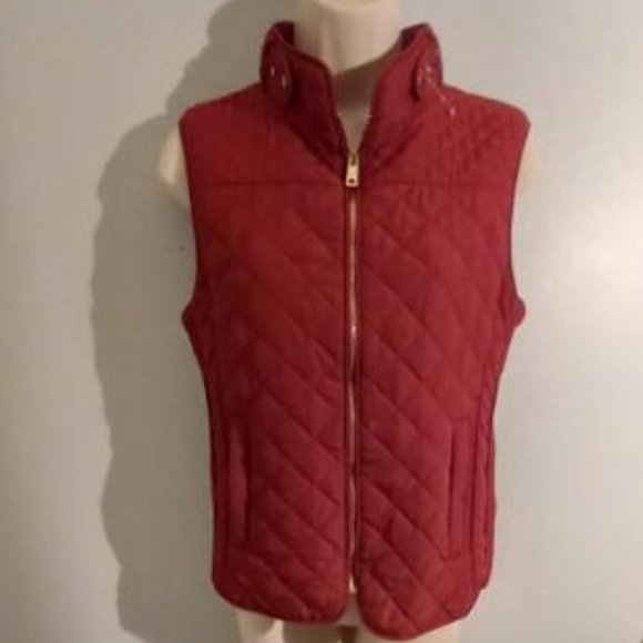 ADORA Jackets & Blazers - Rust Color Quilted Vest NWOT